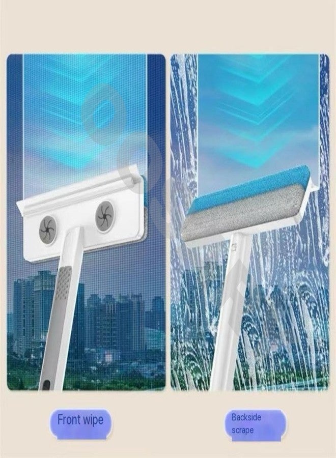 OOSARY 4 in 1 Window Screen Cleaner Magic Window Cleaning Brush Pet Hair Remover Grout Brush Scrubber Window Mesh Screen Cleaner & Squeege Window Cleaning - Image 4
